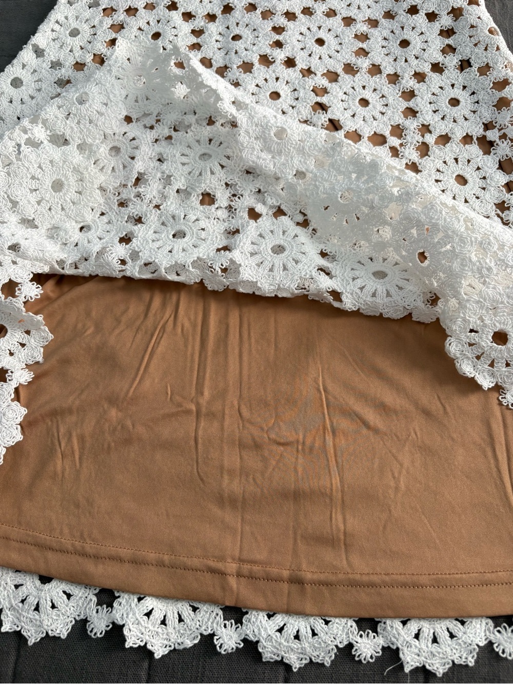 Michael Kors Medallion Floral Lace Crochet Mini Dress NWT - Picture 9 of 12